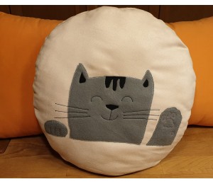 Stickdatei - Doodle Happy Cat Gucker Doodle Appli winkend